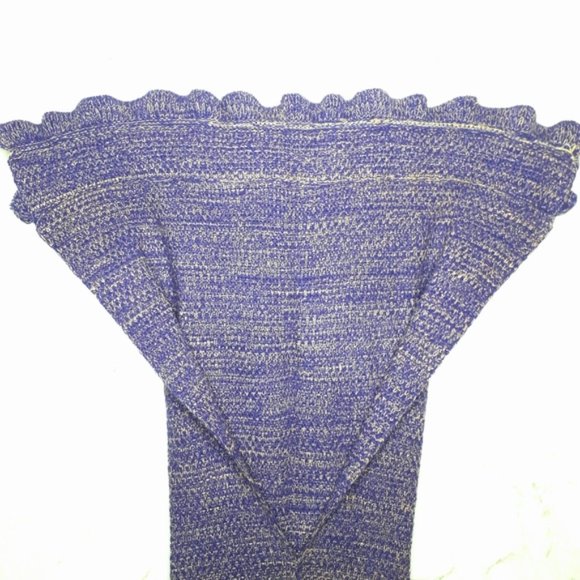 Mermaid Tail Knit Blanket Purple - Picture 4 of 7
